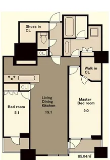 三田ガーデンヒルズ イーストヒル【14階】の間取り
