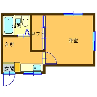 ハウスあこや【2階】の間取り