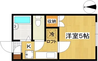 コーポ向山【1階】の間取り