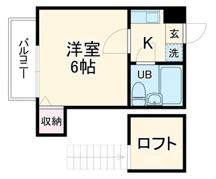 ジュネパレス柏第116【1階】の間取り