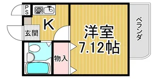 サンハウスフクシマ2【1階】の間取り