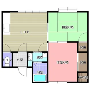 フラッツコリーヌ【1階】の間取り