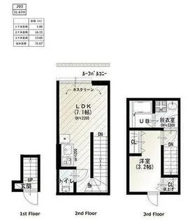 ソルナクレイシア荏原町の間取り