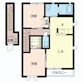 ヴィラブランノアール【2階】の間取り