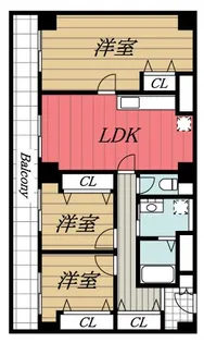 千葉県市原市辰巳台西3【マンション】の間取り