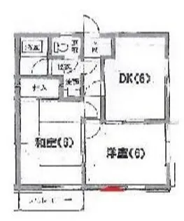 ハイツアキ【1階】の間取り