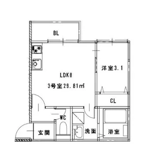 杉塚2丁目AP(仮)【3階】の間取り