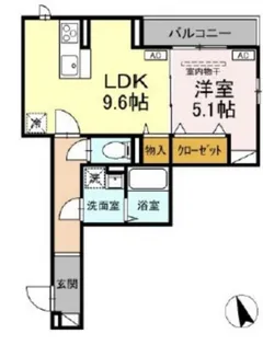 Asset-Court堀之内【3階】の間取り