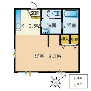 ユーカリコーポA【2階】の間取り