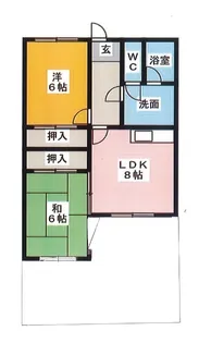 アメニティーハウス平安【1階】の間取り