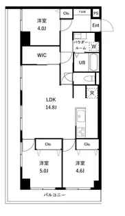 PARK MODERN 西葛西【5階】の間取り