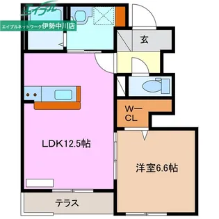 ESPELIA HILLS【1階】の間取り