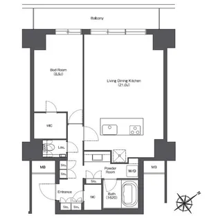 東京ポートシティ竹芝レジデンスタワー【18階】の間取り