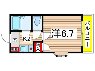 コーポ溝手【4階】の間取り
