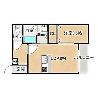 グランイニシオ都島【2階】の間取り