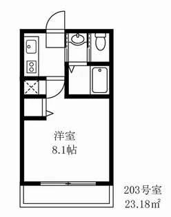 ヨコハマディパーチャーレジェンド【2階】の間取り