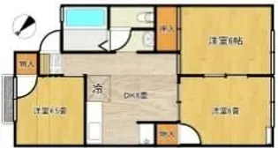 サニーハイツ泉【1階】の間取り