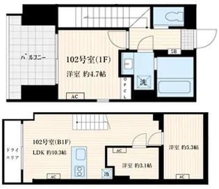 Skuld神楽坂 スクルド神楽坂の間取り
