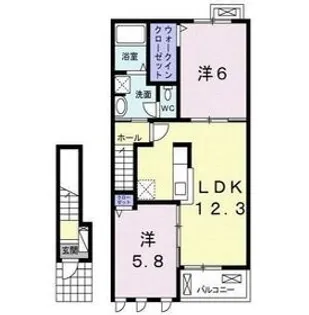 ヌーフ【2階】の間取り