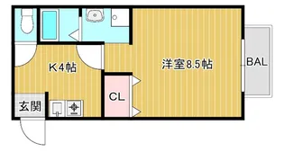 千秀VIII【2階】の間取り