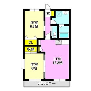 井野マンション【2階】の間取り
