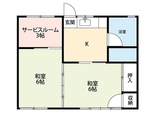 酒井アパート【2階】の間取り