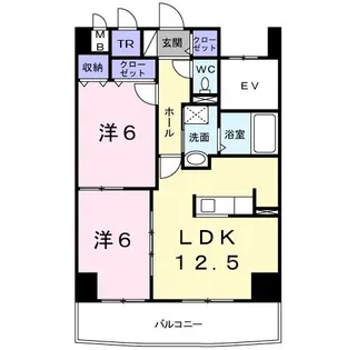 ART 白石【9階】の間取り