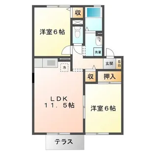 ドリームコート A棟【1階】の間取り