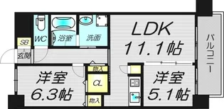 ベリー海老江【10階】の間取り