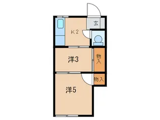 第1鈴木荘【2階】の間取り