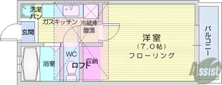 プリンスコート沖野B棟【1階】の間取り