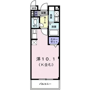 レジデンスひらお【1階】の間取り