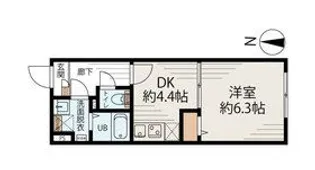 アルファ南千住【4階】の間取り