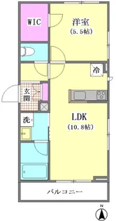 ラ・メール【2階】の間取り