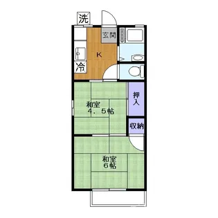 シティハイツ中宗岡【2階】の間取り