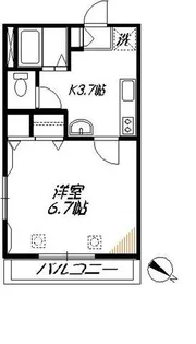 メゾン北品川【2階】の間取り