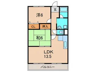 ハイツユニゾン【3階】の間取り