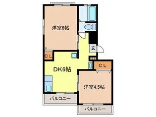 清和マンション【3階】の間取り