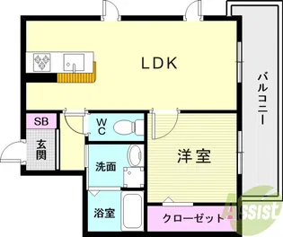 Crest垂水【3階】の間取り