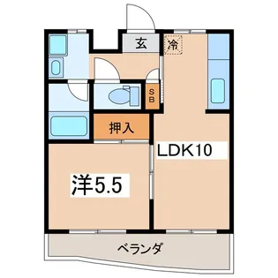 ジ・ウシロヤ テラス【1階】の間取り