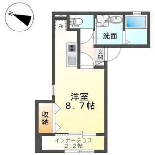 ハウルノア【2階】の間取り