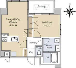 楓koa新丸子【4階】の間取り