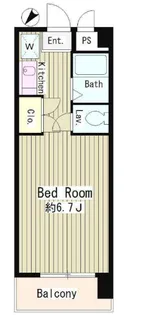 エステージ西調布B i【1階】の間取り