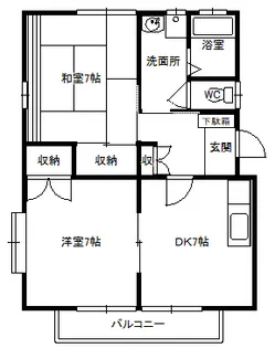 メゾン・ド・ローゼス【1階】の間取り