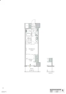 ワンルーフレジデンス中野【8階】の間取り