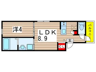 CASA DEL PARQUE【2階】の間取り