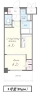 エルグランド東比恵【9階】の間取り