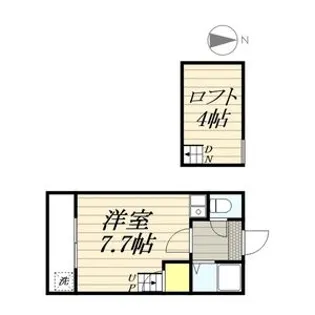 イーストコート出町前A棟【2階】の間取り