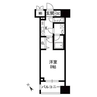 コンシェリア大塚 CROSSIA【2階】の間取り
