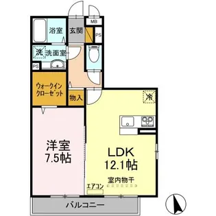 メゾンシャルマン【3階】の間取り